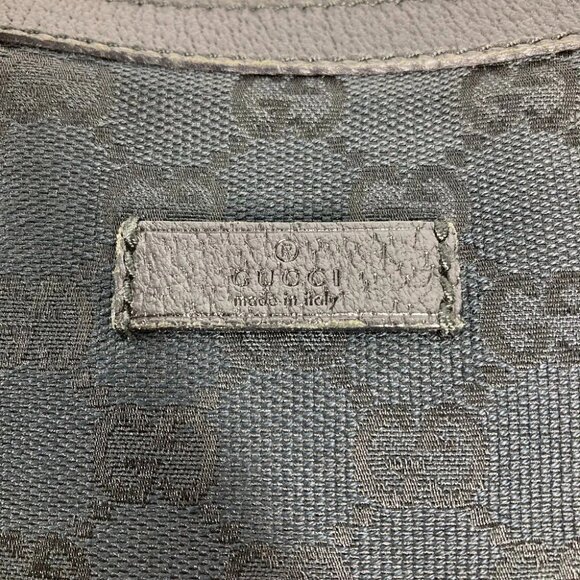 GUCCI GGCanvas Shoulder Bag Black CanvasxLeather 122790 - Picture 6 of 15